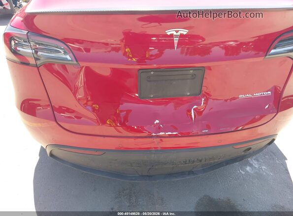 7SAYGDEF4NF560585 2022 TESLA MODEL Y Red 