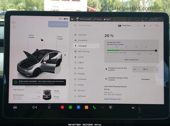 7SAYGDEF4RF029389 2024 TESLA MODEL Y Черный 