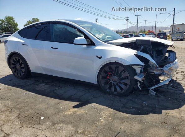 7SAYGDEF4SF216539 2025 TESLA MODEL Белый Передняя правая четверть