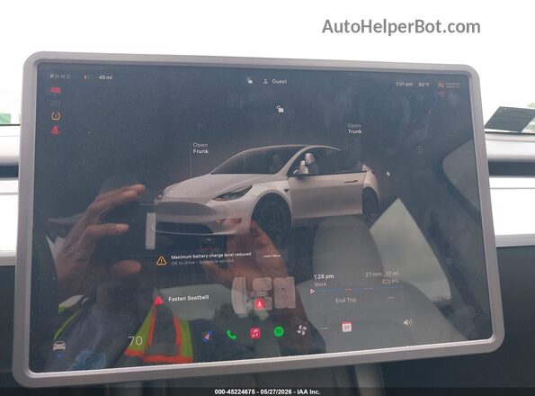 7SAYGDEF5NF461905 2022 TESLA MODEL Y White 