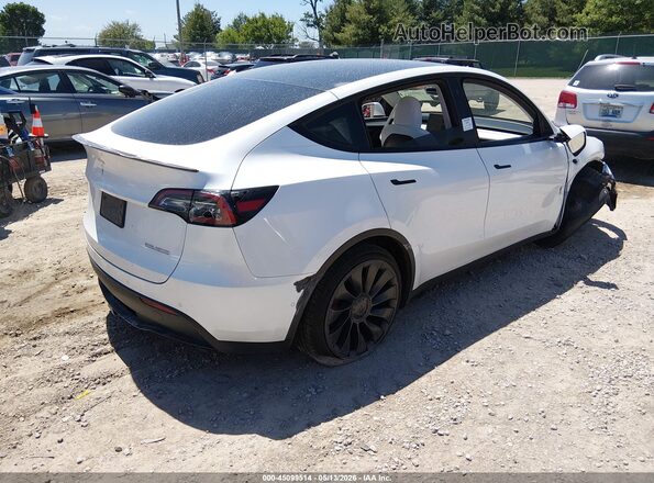 7SAYGDEF5NF522847 2022 TESLA MODEL Y White Rear right
