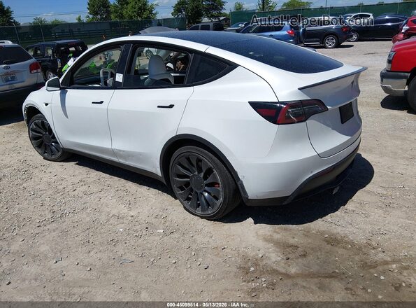 7SAYGDEF5NF522847 2022 TESLA MODEL Y White Rear left