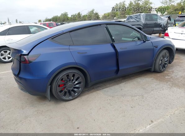 7SAYGDEF5PF621302 2023 TESLA MODEL Y Blue უკანა მარჯვენა