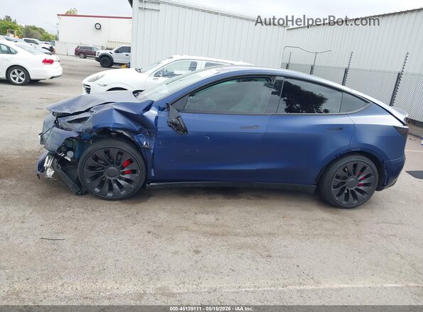 7SAYGDEF5PF621302 2023 TESLA MODEL Y Blue უკანა სალონის ხედი