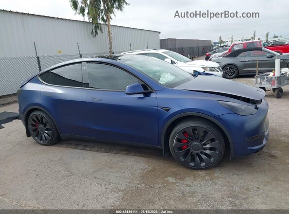 7SAYGDEF5PF621302 2023 TESLA MODEL Y Blue ხელსაწყოთა პანელის ხედი
