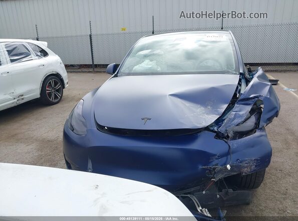7SAYGDEF5PF621302 2023 TESLA MODEL Y Blue წინა პანელის ხედი