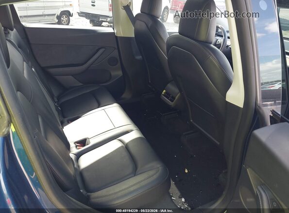 7SAYGDEF6NF382419 2022 TESLA MODEL Y Blue Вид наклейки з VIN-кодом