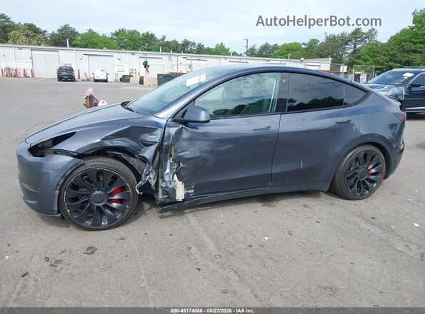 7SAYGDEF6NF533677 2022 TESLA MODEL Y Gray Սալոնի 360 աստիճան տեսք