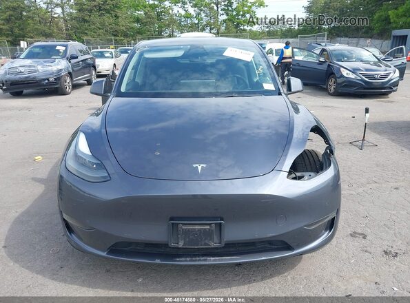 7SAYGDEF6NF533677 2022 TESLA MODEL Y Gray Սարքավորումների վահանակի տեսք