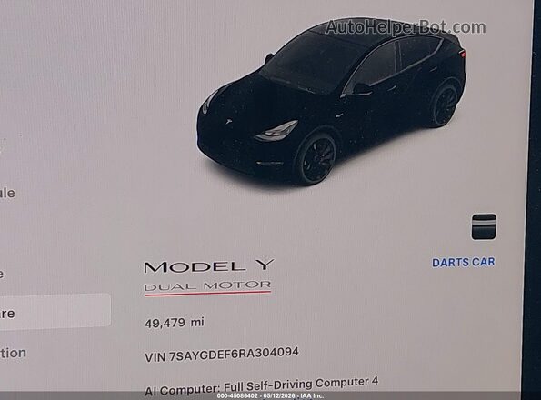 7SAYGDEF6RA304094 2024 TESLA MODEL Y Black 