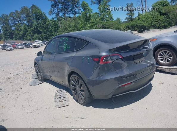 7SAYGDEF7NF465132 2022 TESLA MODEL Y Серый Вид задней части салона