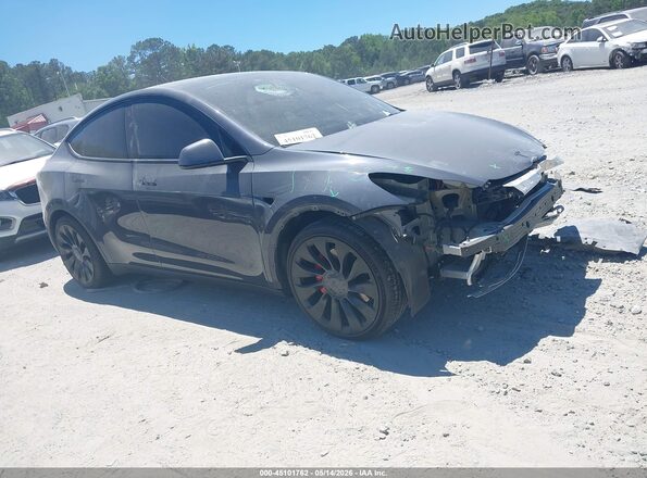7SAYGDEF7NF465132 2022 TESLA MODEL Y Серый Вид щитка приборов