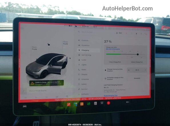 7SAYGDEF7PF750738 2023 TESLA MODEL Y White 