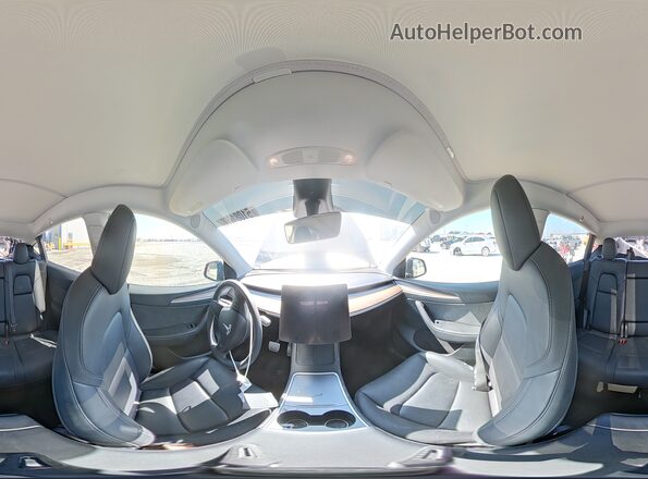 7SAYGDEF7RF037406 2024 TESLA MODEL Черный Панорамный вид салона 360°