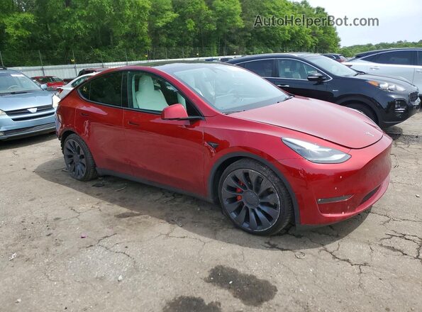 7SAYGDEF7RF043500 2024 TESLA MODEL Red Przód prawy