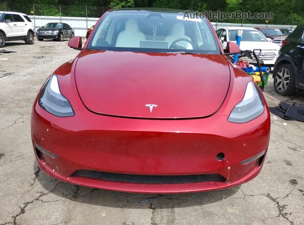 7SAYGDEF7RF043500 2024 TESLA MODEL Red Widok z przodu