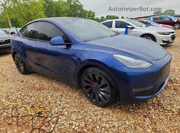 7SAYGDEF7SA342679 2025 TESLA MODEL Blue Przód prawy