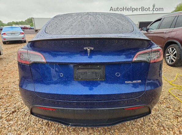 7SAYGDEF7SA342679 2025 TESLA MODEL Blue Widok z tyłu