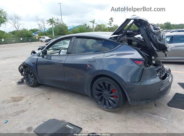 7SAYGDEF8NF453586 2022 TESLA MODEL Y Серый Задняя левая четверть