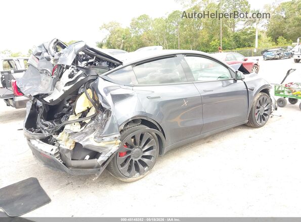 7SAYGDEF8NF453586 2022 TESLA MODEL Y Серый Задняя правая четверть