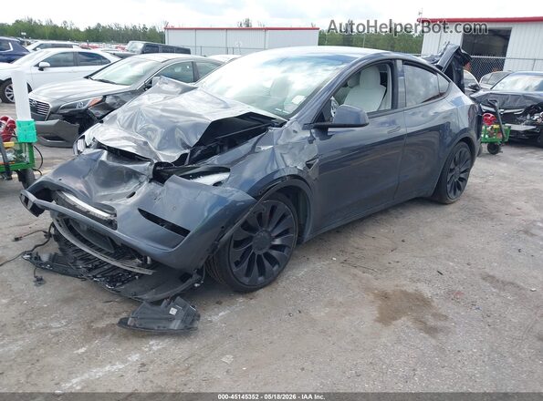 7SAYGDEF8NF453586 2022 TESLA MODEL Y Серый Передняя левая четверть