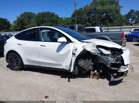 7SAYGDEF8PF782615 2023 TESLA MODEL Y Белый Вид задней части салона