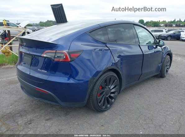 7SAYGDEF9PF664833 2023 TESLA MODEL Y Dark Blue Задня права чверть