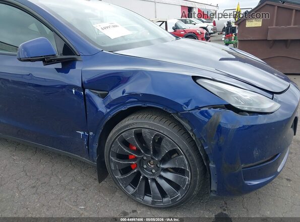 7SAYGDEF9PF664833 2023 TESLA MODEL Y Dark Blue Вид спереду