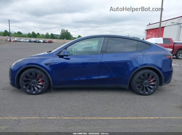7SAYGDEF9PF664833 2023 TESLA MODEL Y Dark Blue Вид задньої частини салону