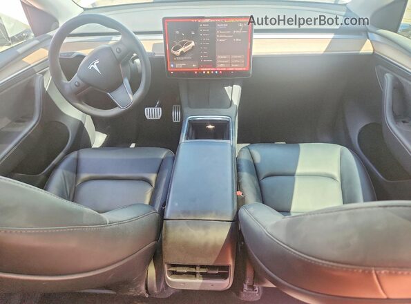7SAYGDEF9PF793574 2023 TESLA MODEL White Vista del salpicadero