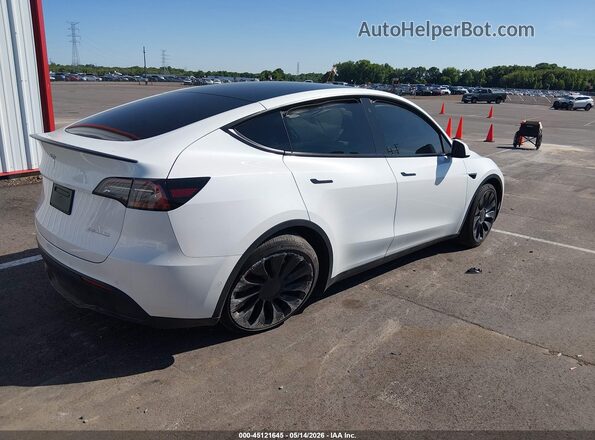 7SAYGDEFXNF465951 2022 TESLA MODEL Y Белый Задняя правая четверть