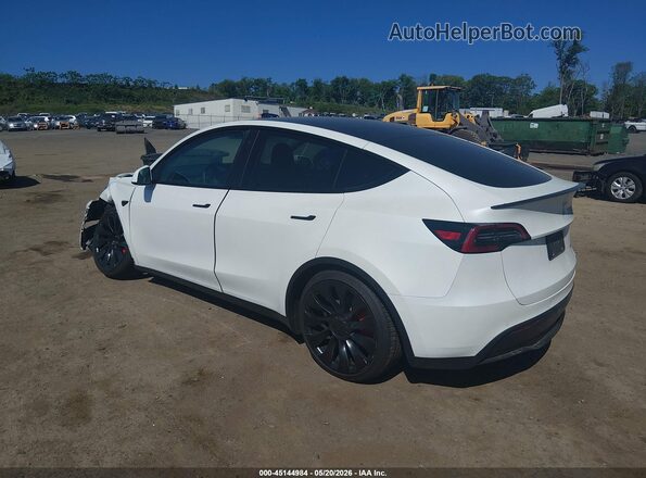 7SAYGDEFXNF535304 2022 TESLA MODEL Y Белый Задняя левая четверть