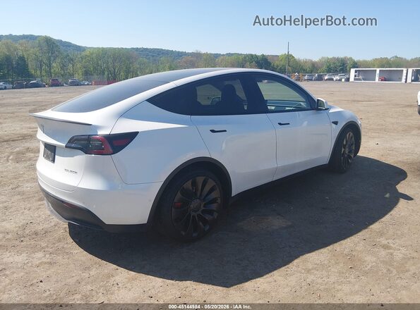 7SAYGDEFXNF535304 2022 TESLA MODEL Y Белый Задняя правая четверть