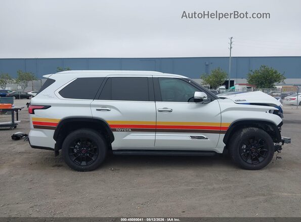 7SVAAABA1SX054534 2025 TOYOTA SEQUOIA White სალონის 360-გრადუსიანი ხედი