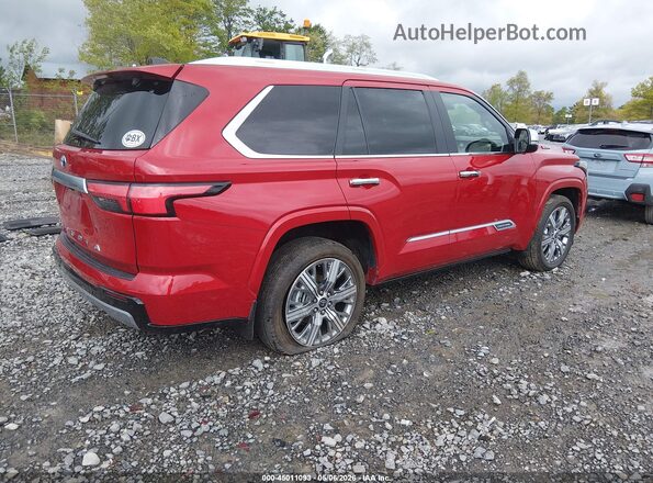 7SVAAABA3RX039950 2024 TOYOTA SEQUOIA Red Հետևի աջ