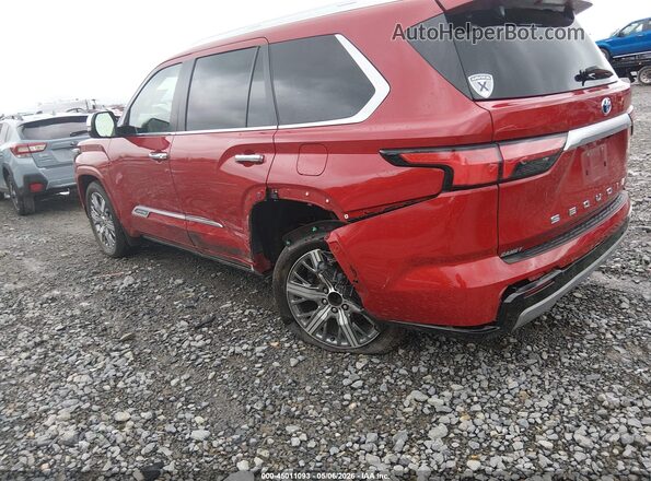 7SVAAABA3RX039950 2024 TOYOTA SEQUOIA Red Դիմացի տեսք