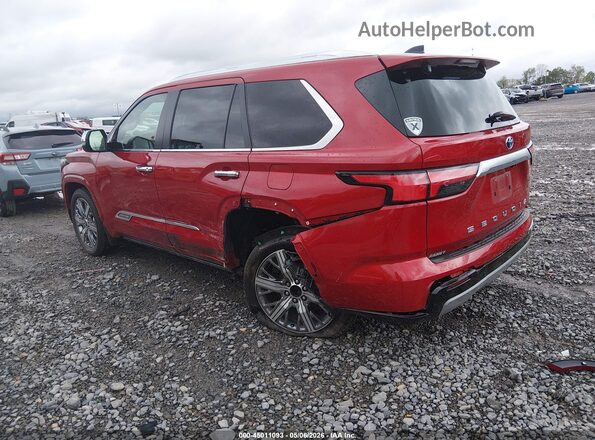 7SVAAABA3RX039950 2024 TOYOTA SEQUOIA Red Հետևի ձախ