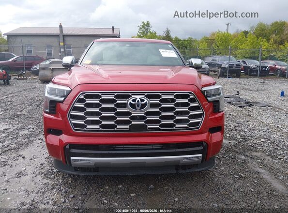 7SVAAABA3RX039950 2024 TOYOTA SEQUOIA Red Սալոնի հետևի տեսք