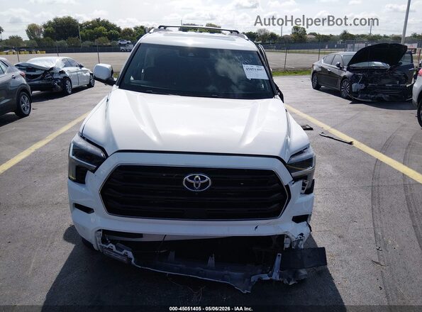 7SVAAABA3RX042931 2024 TOYOTA SEQUOIA White წინა პანელის ხედი