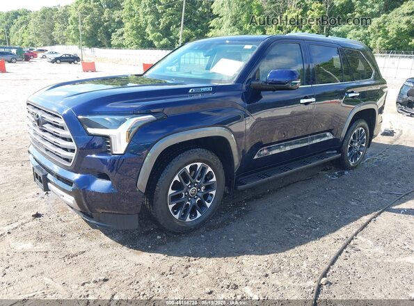 7SVAAABA4RX030867 2024 TOYOTA SEQUOIA Navy Передня ліва чверть
