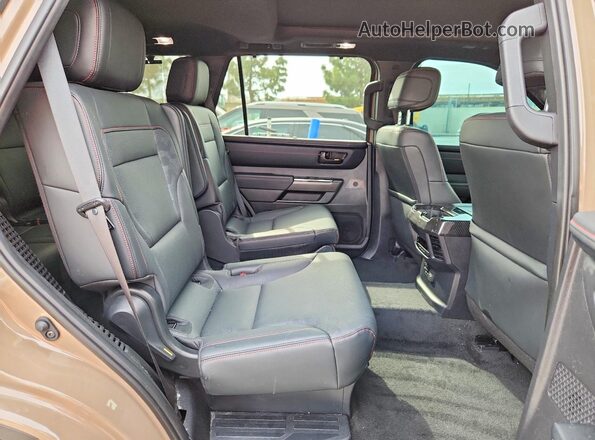 7SVAAABA7SX053727 2025 TOYOTA SEQUOIA Tan Rear interior view