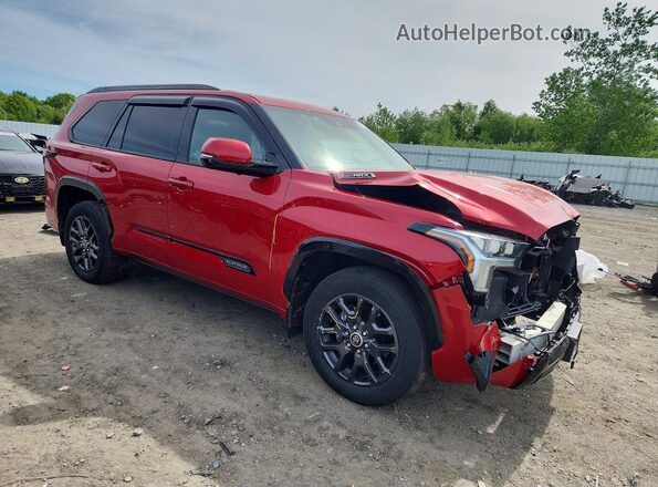 7SVAAABA8PX017973 2023 TOYOTA SEQUOIA Красный Передняя правая четверть
