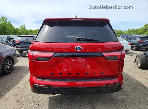 7SVAAABA8PX017973 2023 TOYOTA SEQUOIA Красный Вид сзади