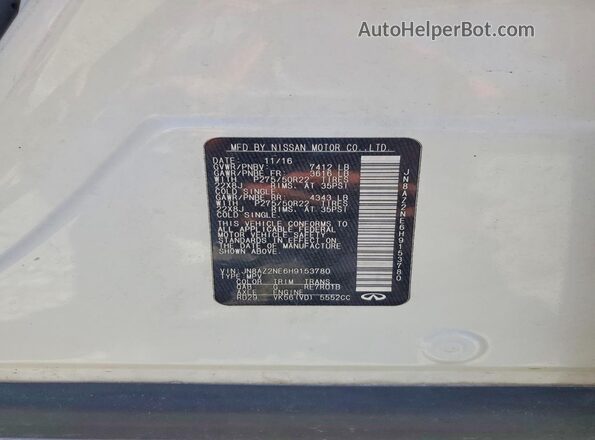JN8AZ2NE6H9153780 2017 INFINITI QX80 White 