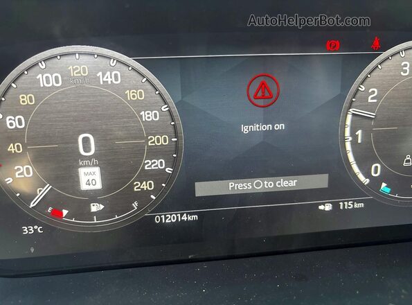 SALEJ7EX0R2286346 2024 LAND ROVER DEFENDER Silver Widok zestawu wskaźników