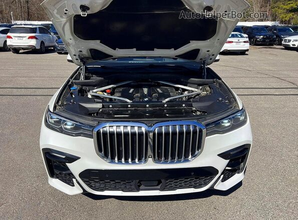 5UXCX4C51KLS37426 2019 BMW X7 White Вид щитка приладів