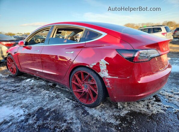 5YJ3E1EA4JF032913 2018 TESLA MODEL Red 