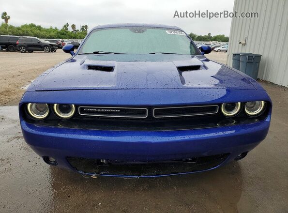 2C3CDZFJXJH171426 2018 DODGE CHALLENGER Синий Вид сзади