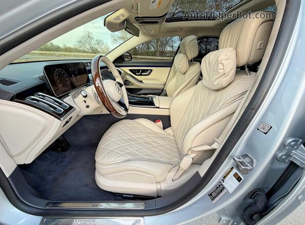 W1K6G7GB1MA018793 2021 MERCEDES-BENZ S Серебряный Вид наклейки с VIN-кодом