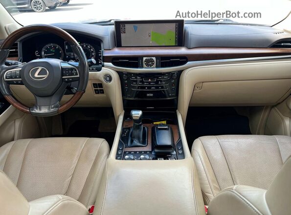 JTJHY7AX3K4284913 2019 LEXUS LX White Widok zestawu wskaźników